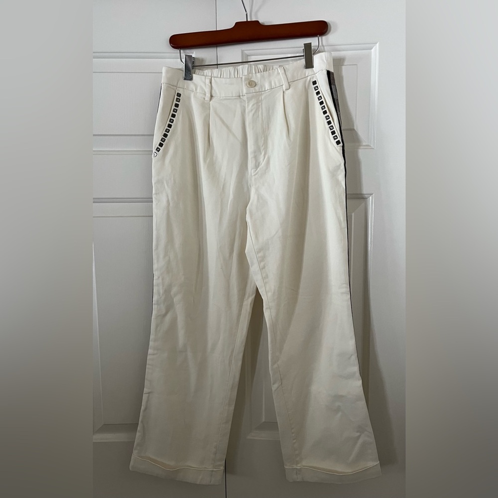 M Mason’s Embellished Womans Cream Pants
